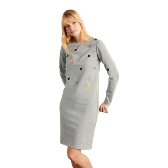 Boden Dresses & Skirts - Boden Boucle Spot Dress Gray Marl 10